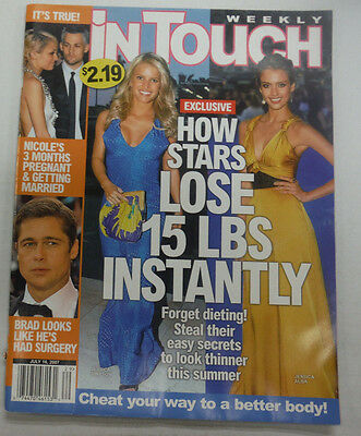 InTouch Weekly Magazine Jessica Simpson & Jessica Alba July 2007 061915R