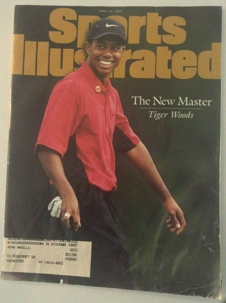 Sports Illustrated Magazine Tiger Woods New Master April 21, 1997 051819nonrh