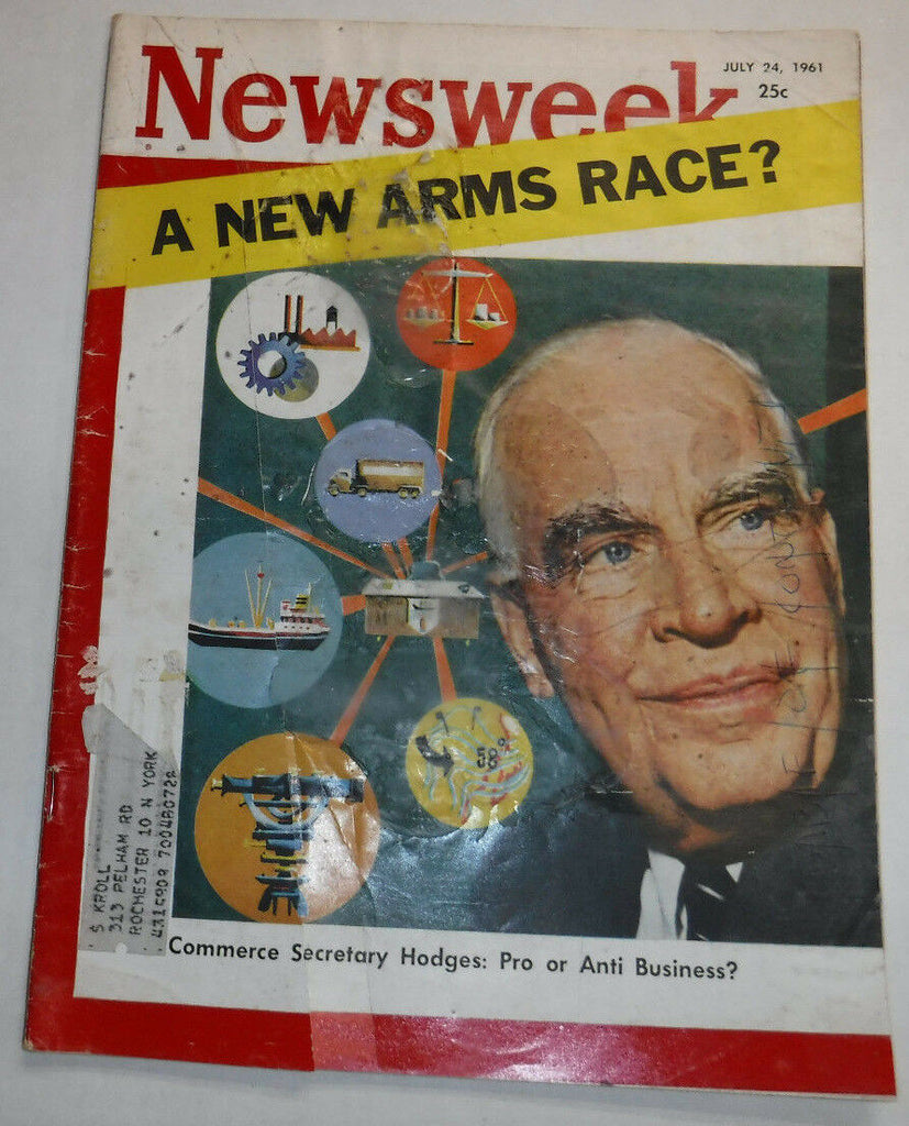 Newsweek Magazine Secretary Hodges Arms Race July 24, 1961 100316R2