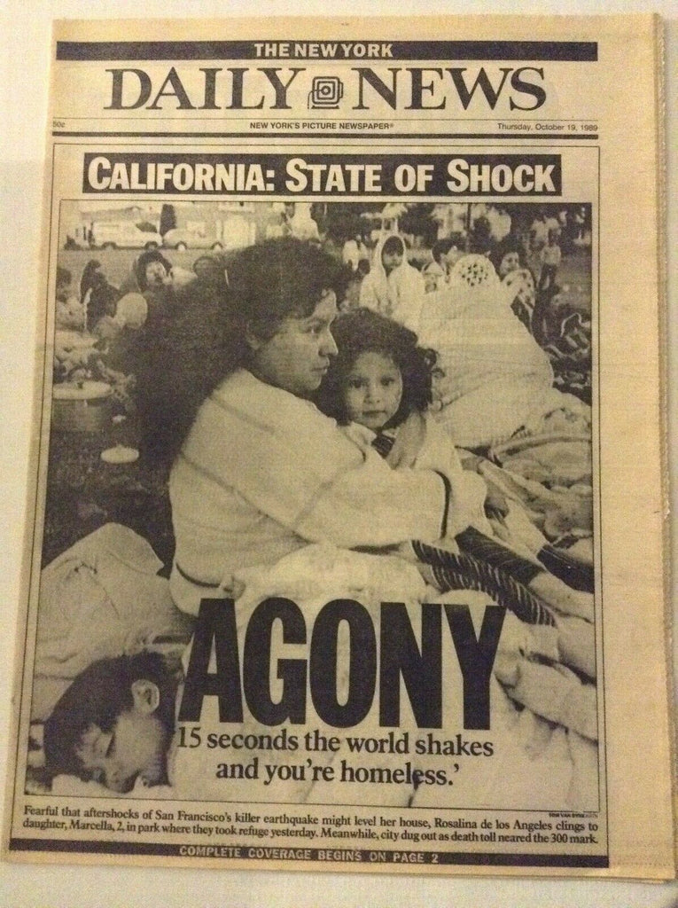 Daily News Magazine California Earthquakes October 19, 1989 042519nonrh