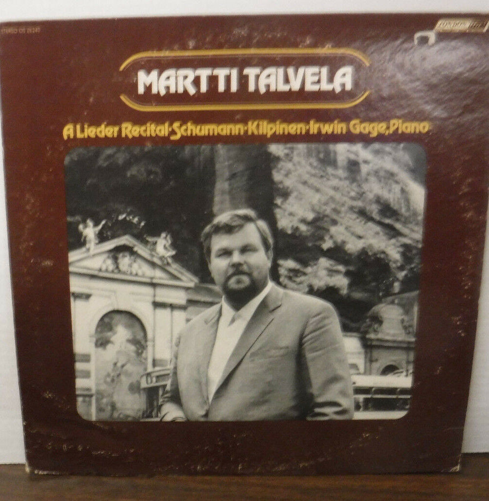Martti Talvela A Lieder Recital Schumann Kilpinen Irwin Gage Piano 012718LLE2