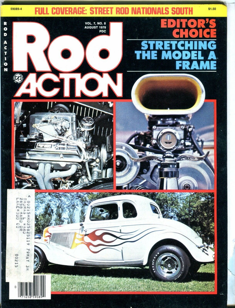 Rod Action Magazine August 1978 Model A Frame EX w/ML 031017nonjhe