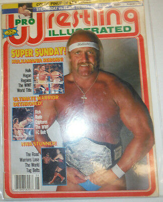 Pro Wrestling Illustrated Magazine Hulk Hogan August 1989 040115R