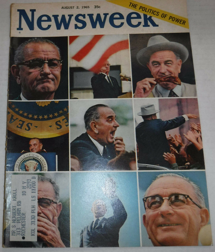 Newsweek Magazine The Politics Of Power Gerald Ford August 2, 1965 101116R