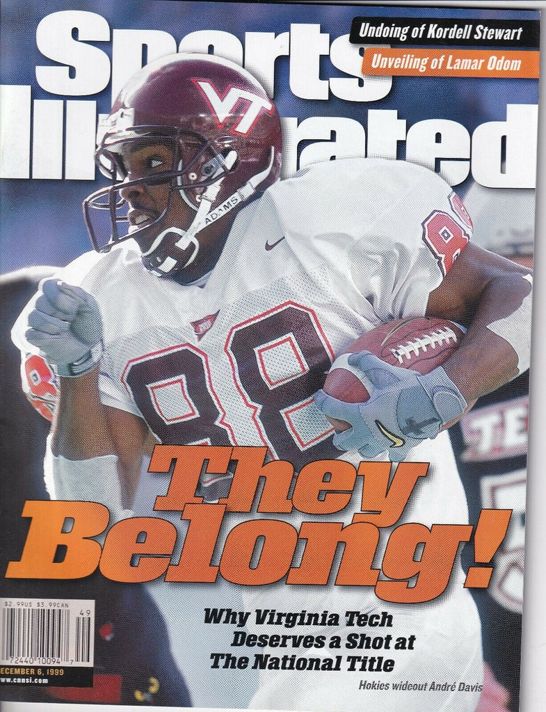 Sports Illustrated Magazine Andre Davis December 6, 1999 022019nonr