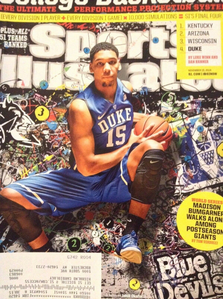 Sports Illustrated Magazine College Basketball November 10, 2014 121218nonrh