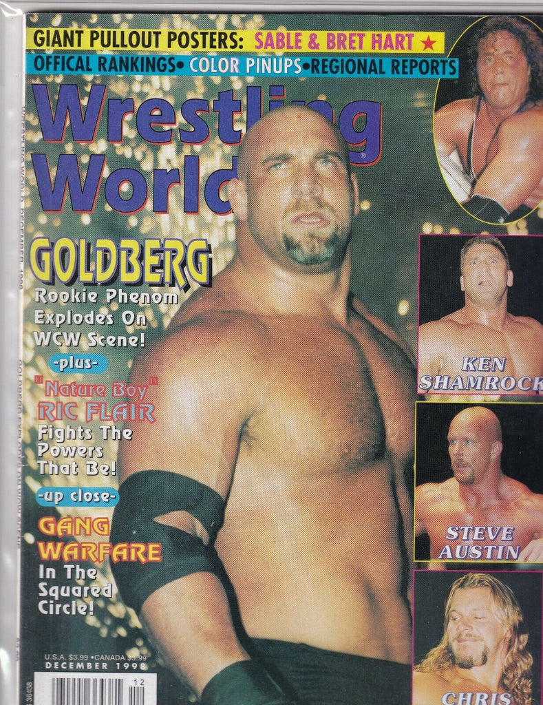 Wrestling World Mag Goldberg Bret Hart Steve Austin December 1998 091519nonr
