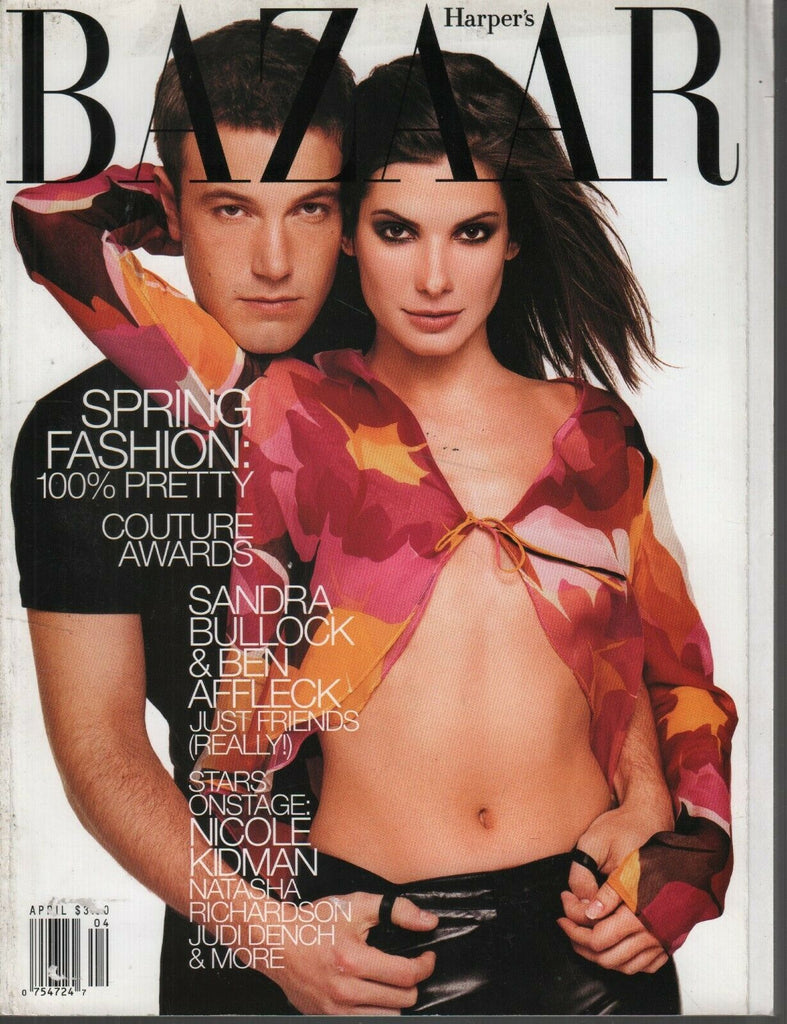 Harper's Bazaar Fashion April 1999 Ben Affleck Sandra Bullock 091819AME2