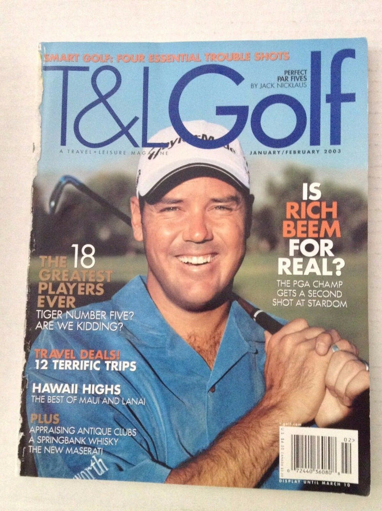 T&L Golf Magazine Rich Beem Hawaii Highs January/February 2004 020717RH