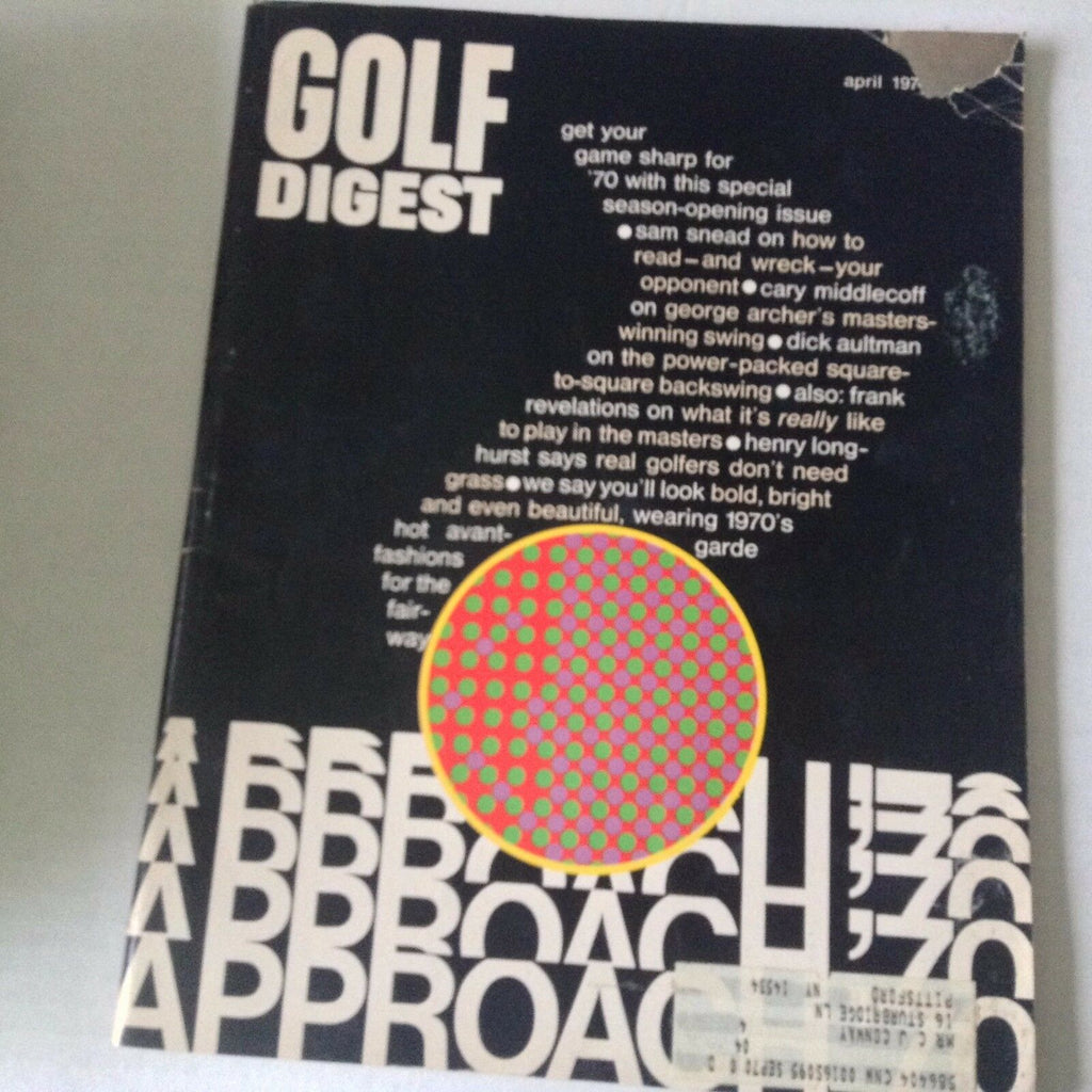 Golf Digest Magazine Sam Snead George Archer April 1970 062917nonrh