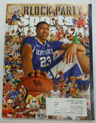Sports Illustrated Magazine NCAA Anthony Davis March 2012 051615R