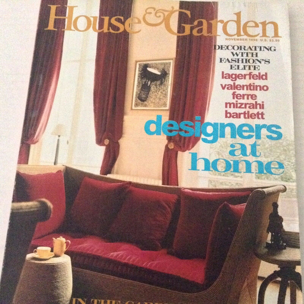 House & Garden Magazine Lagerfeld Valentino Ferre November 1998 071317nonrh3