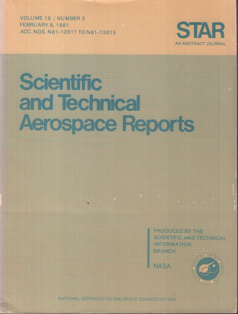 NASA STAR Volume 19 #3 February 8 1981 Abstract Journal Ex-FAA 121918AME2