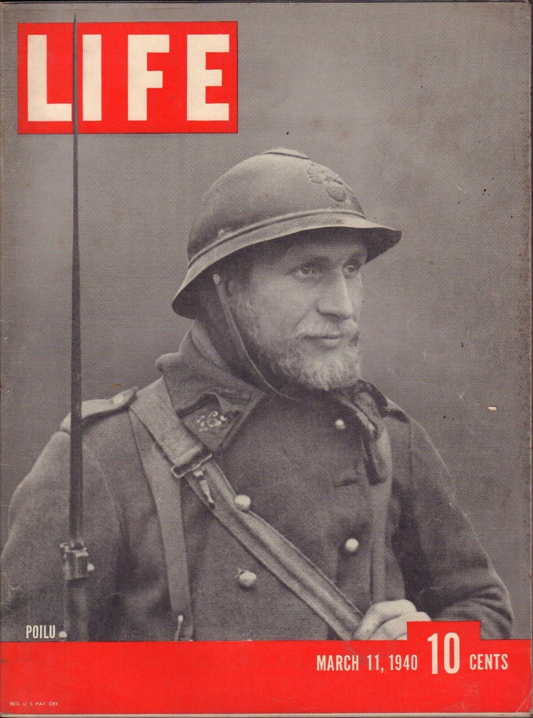 Life March 11 1940 Poilu VG 100416DBE