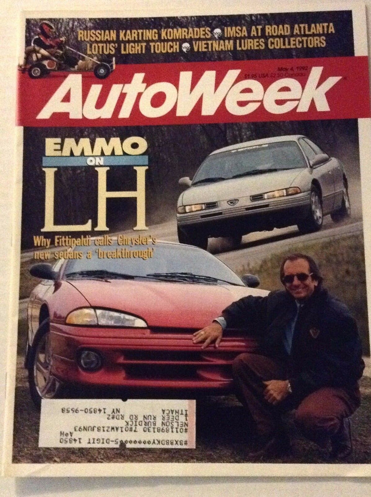 Autoweek Magazine Magazine Emmo On LH Fittipaldi May 4, 1992 011717RH