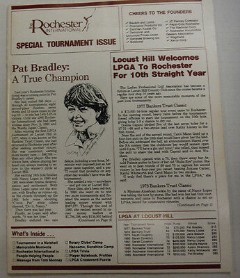 The Rochester International Golf Tournament Issue Pat Bradley 1986 032615R