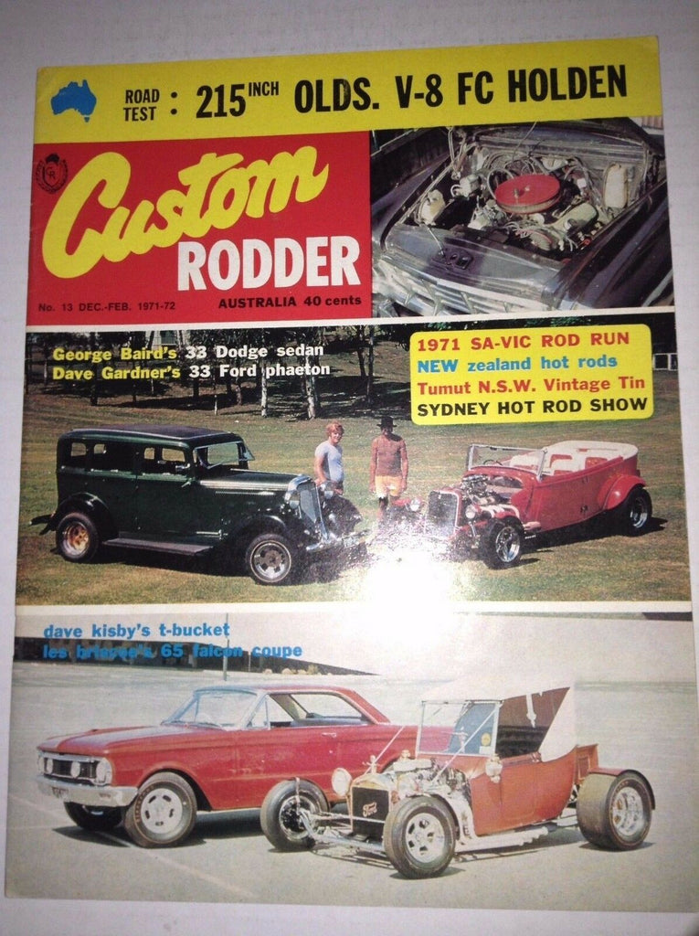 Custom Rodder Magazine George Baird Dave Gardner February 1971-72 041917nonrh2