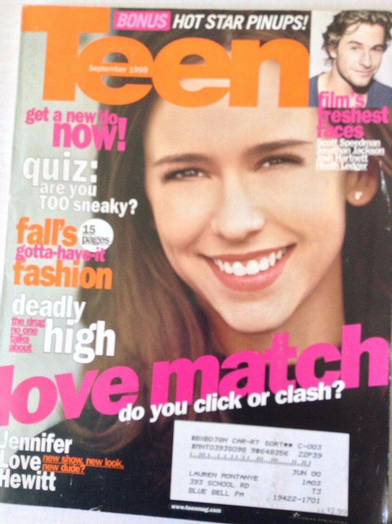 Teen Magazine Jennifer Love Hewitt September 1999 091117nonrh2