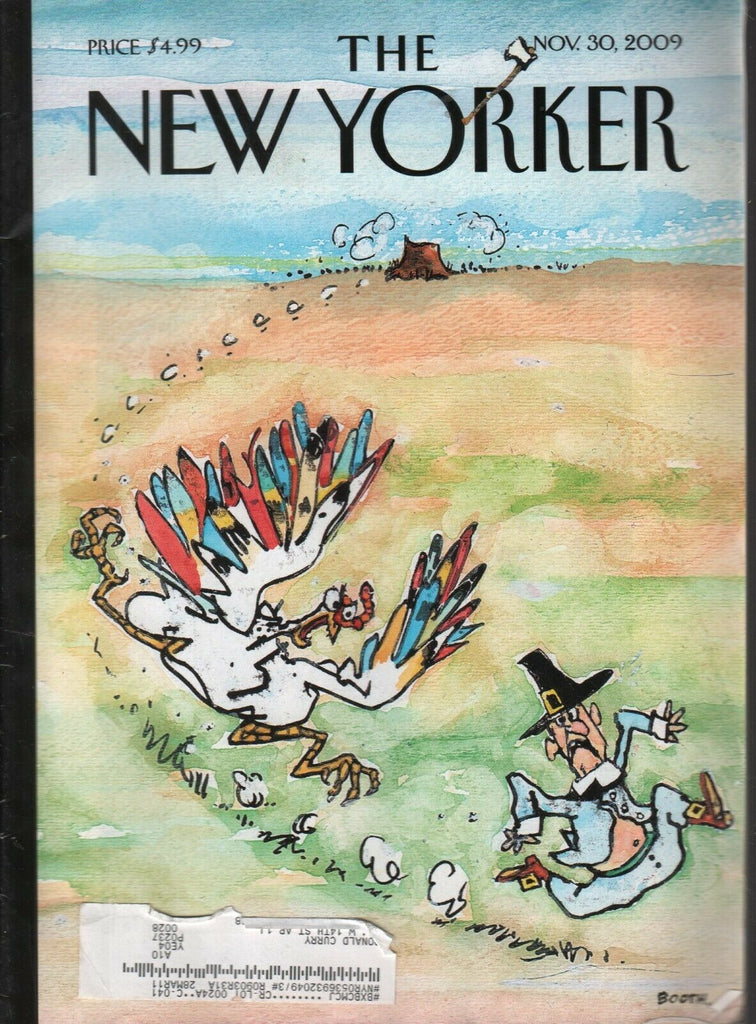 The New Yorker Nov 30 2009 Thanksgiving Skedaddle by George Booth 121819AME