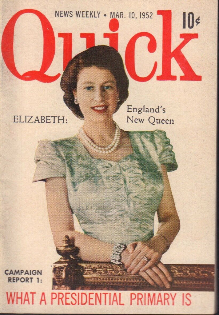 Quick News Weekly March 10 1952 Queen Elizabeth Cheesecake Pin Up 091318AME