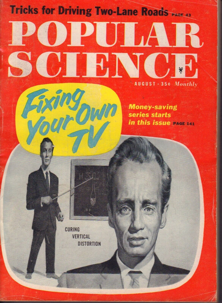 Popular Science Magazine August 1960 Fixing Your Own TV 082417nonjhe