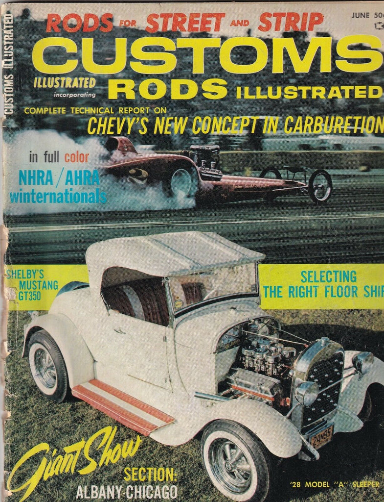 Customs Rods Illustrated Mag Chevy's New Carburetion June 1965 102119nonr