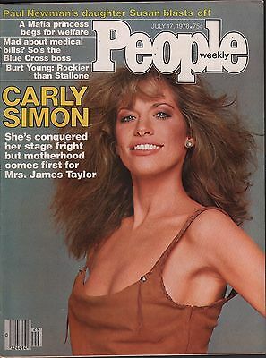 People Weekly July 17 1978 Carly Simon, Burt Young VG 020116DBE