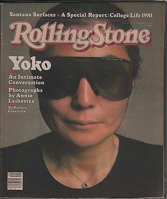 Rolling Stone October 1 1981 Yoko Ono EX 121715DBE2