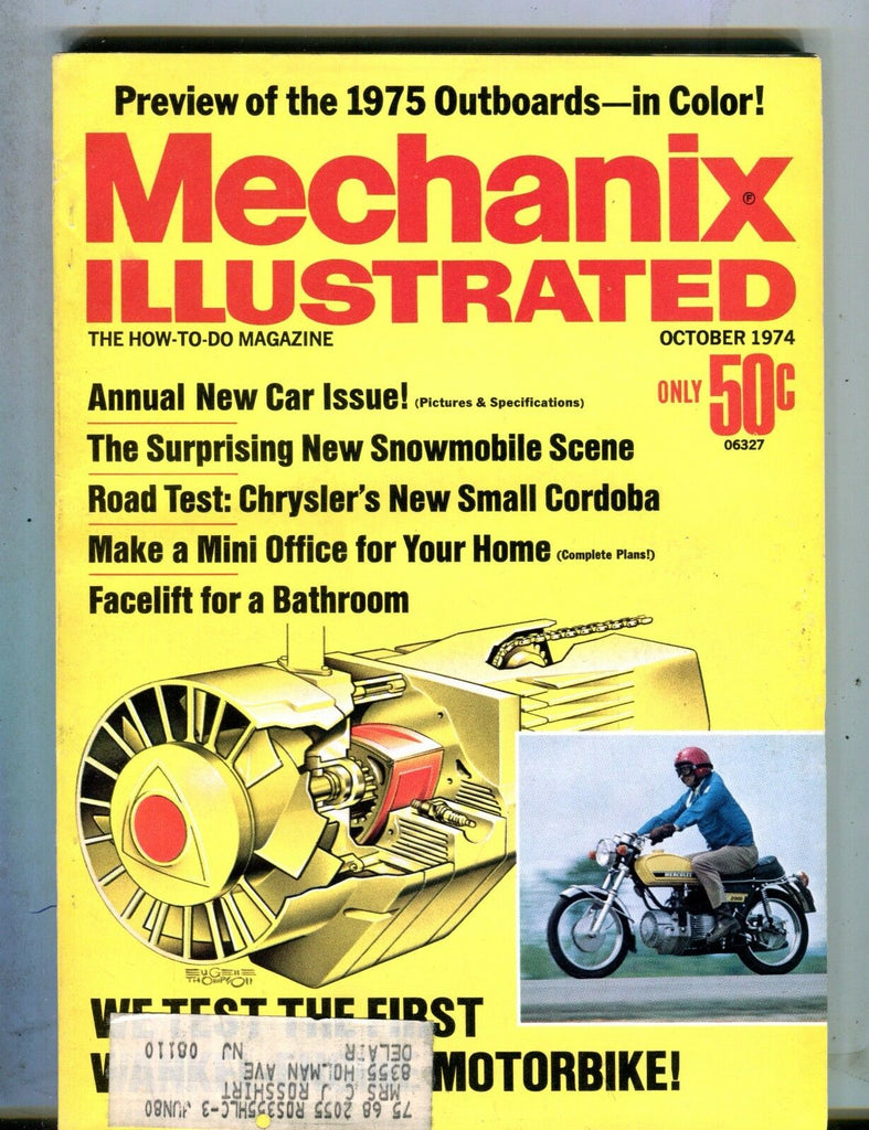 Mechanix Illustrated Magazine October 1974 Wankel Motorcycle 062817nonjhe