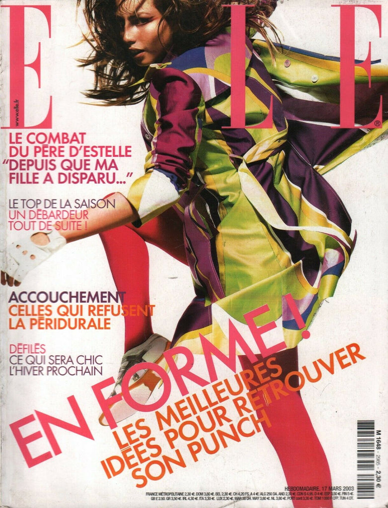 Elle French Fashion Magazine March 17 2003 Julie Depardieu 091420ame