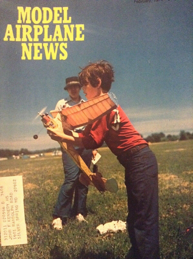 Model Airplane News Magazine Navy Carrier Throttles February 1974 010319nonrh