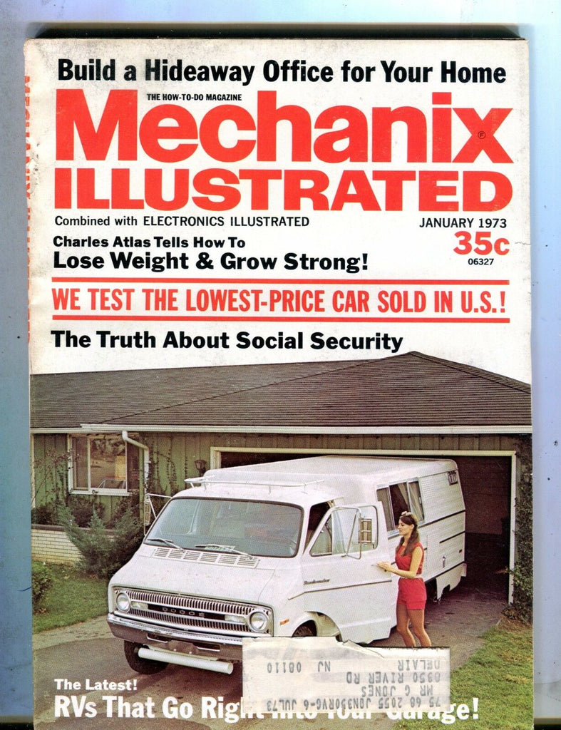 Mechanix Illustrated Magazine January 1973 RVs Charles Atlas 062817nonjhe