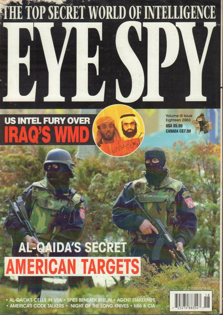 Eye Spy Magazine Vol.3 #18 Ali Al-Majid Meir Dagan Jack Straw 053019DBE
