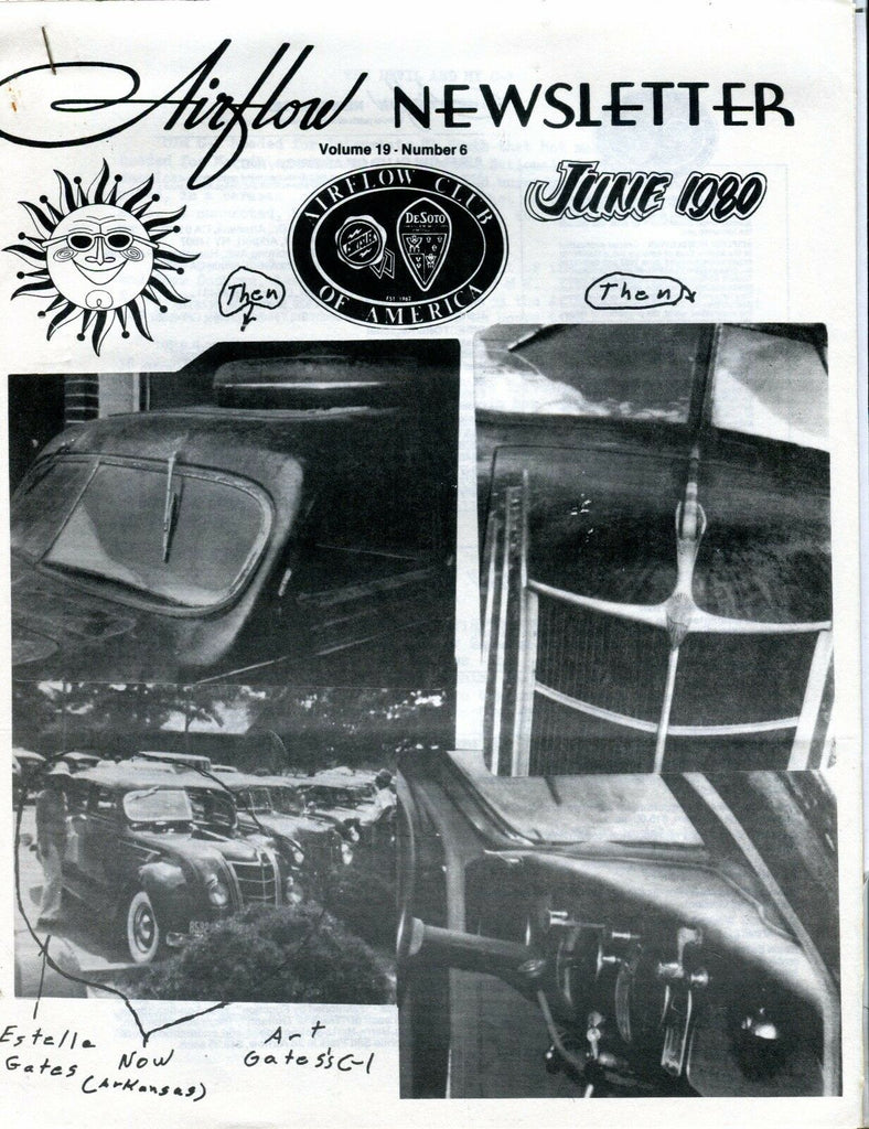 Airflow Newsletter June 1980 Chrysler DeSoto EX No ML 031017nonjhe