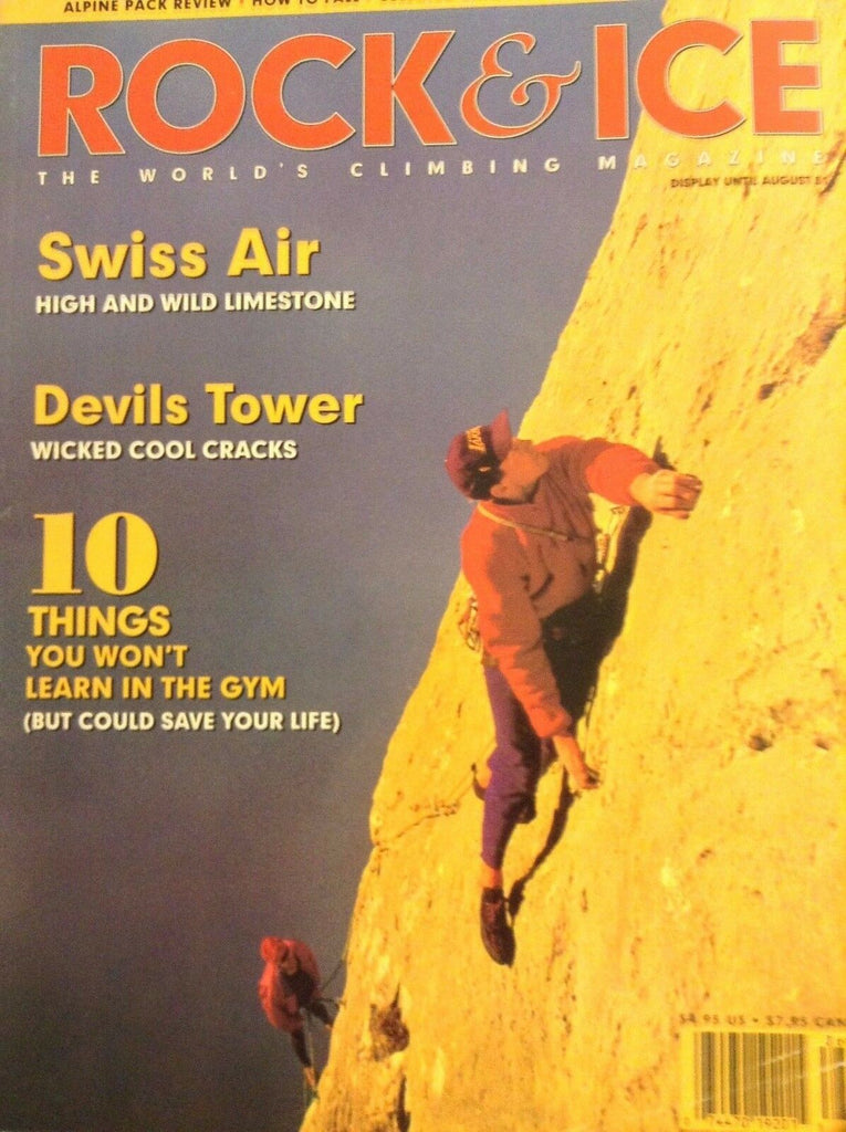 Rock & Ice Magazine Swiss Air Limestone July/August 1998 100417NONRH
