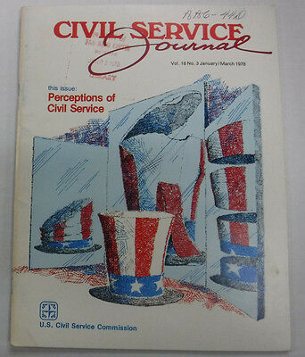 Civil Service Journal Magazine Perceptions Civil Service March 1978 FAL 081515R