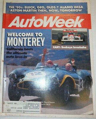 Autoweek Magazine Monterey & Buick & Geo September 1989 030315r