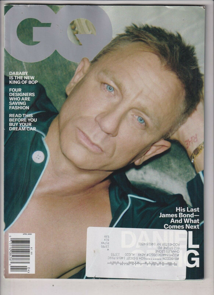 GQ Mag Daniel Craig & DaBaby April 2020 033120nonrh