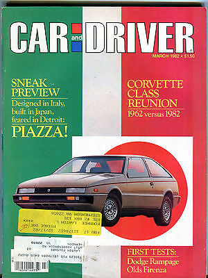 Car and Driver Magazine March 1982 Corvette Class Reunion EX 021116jhe