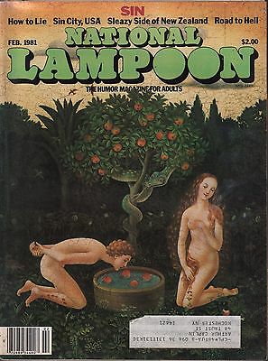 National Lampoon February 1981 Sin, How to lie w/ML EX 122915DBE