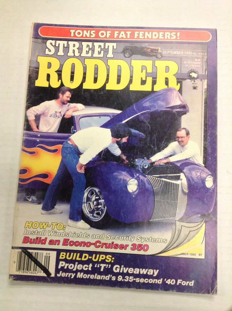 Street Rodder Magazine Tons Of Fat Fenders September 1985 031017NONRH