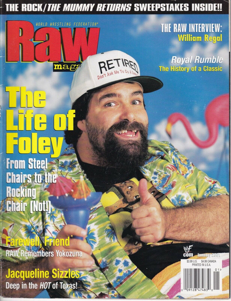 Raw Magazine Mick Foley William Regal January 2001 012919nonr