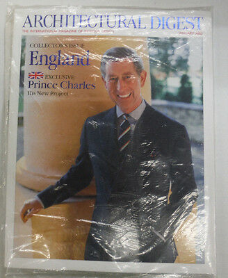 Architectural Digest Magazine England's Prince Charles January 2003 SEAL 063015R