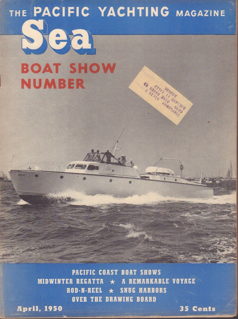 Sea Pacific Yachting April 1950 Pacific Boat Show, Rod-N-Reel w/ML 062217nonDBE