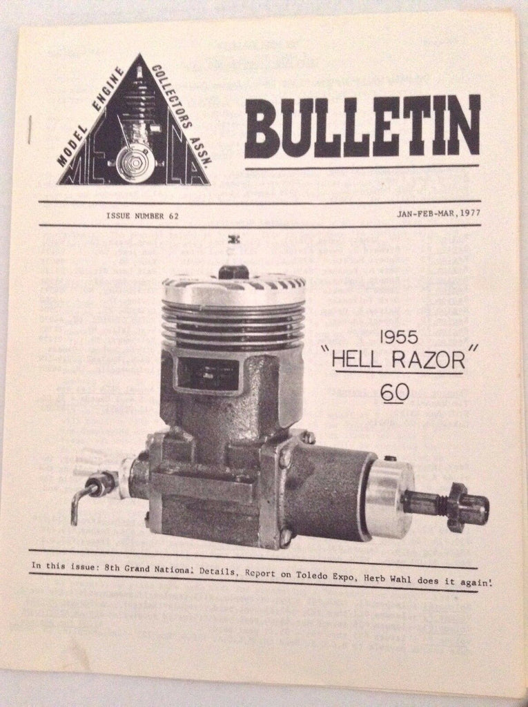 MECA Bulletin Magazine Herb Wall 8th Grand Nats Jan/Mar 1977 No.62 041817nonrh