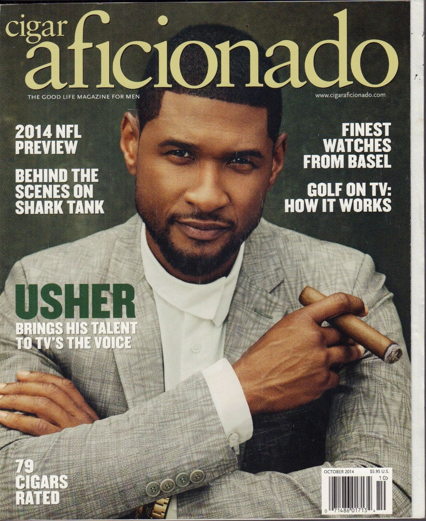 Cigar Aficionado October 2014 Usher Vg 010317DBE2