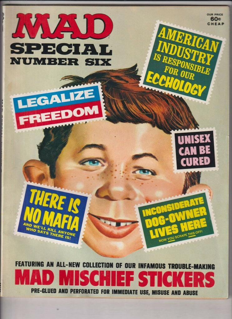 Mad Mag Special No.6 Mad Mischief Stickers 1970s 030420nonr2