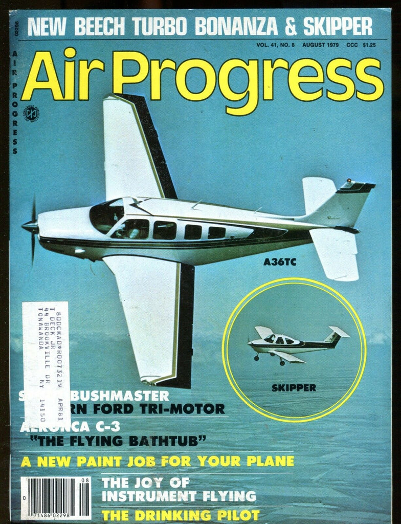 Air Progress Magazine August 1979 A36TC Skipper EX No ML 120216jhe