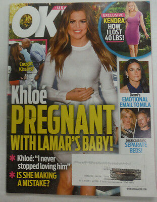 Ok! Magazine Khloe Kardashian Kendra October 2014 060515R