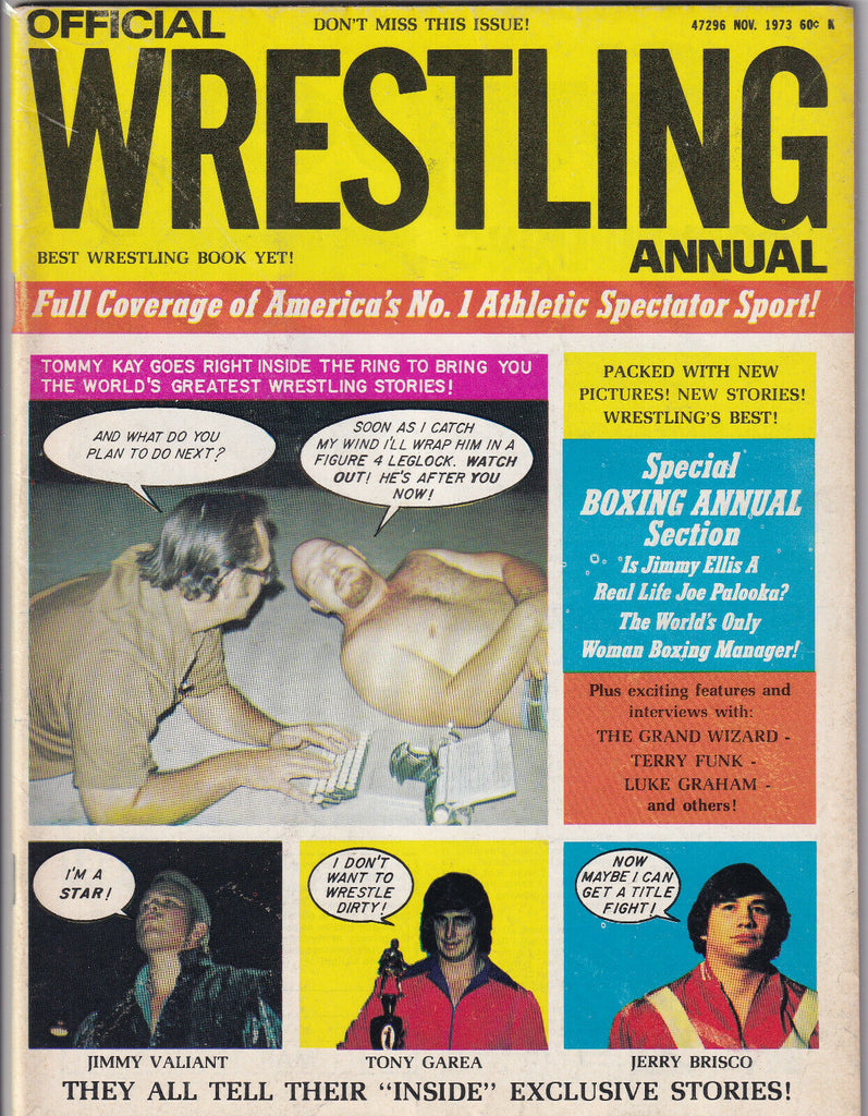 Official Wrestling Annual Tommy Kay Jimmy Ellis November 1973 052419nonr